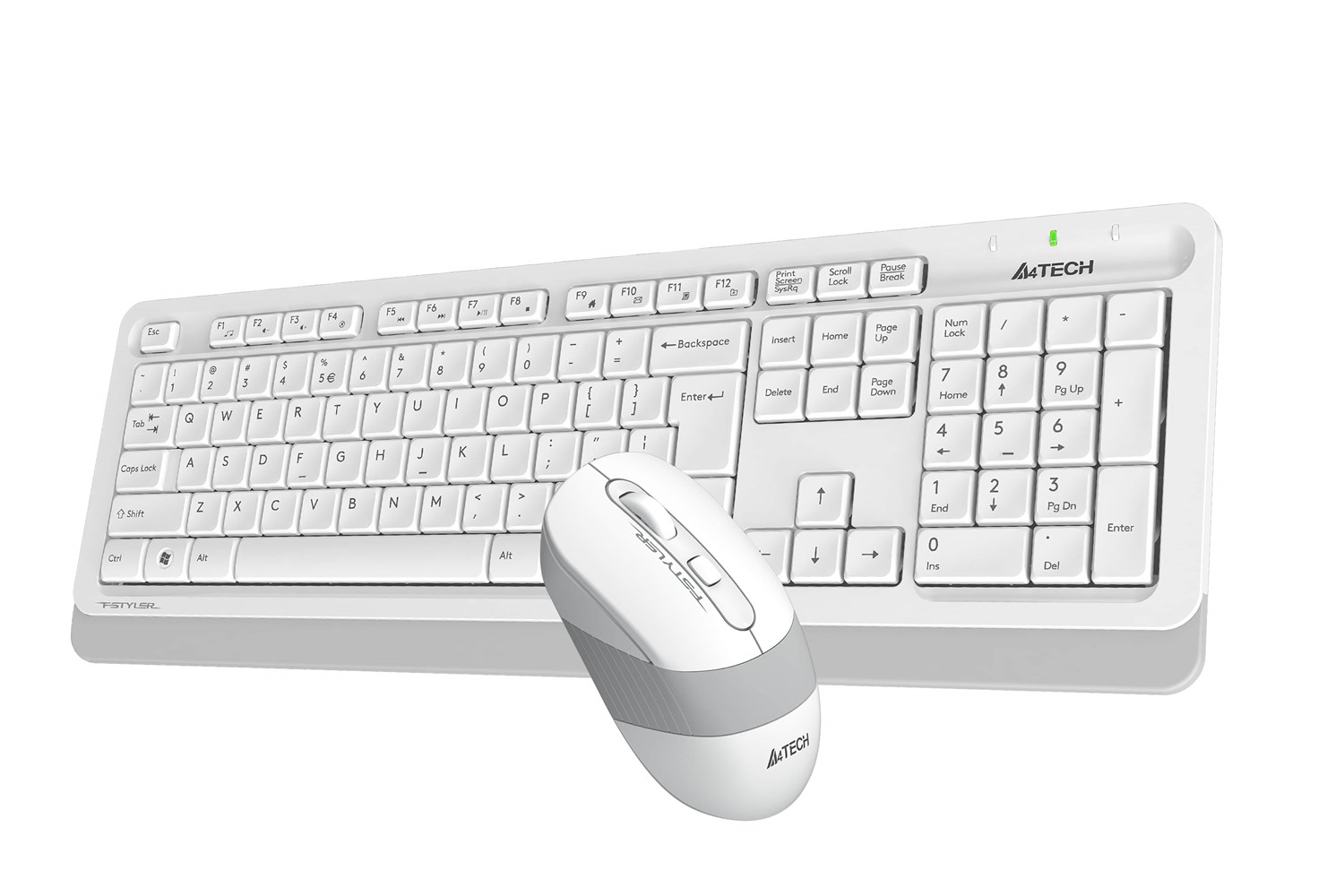 A4-Tech Kablosuz Set Beyaz (FG1010-B) - Görsel 2