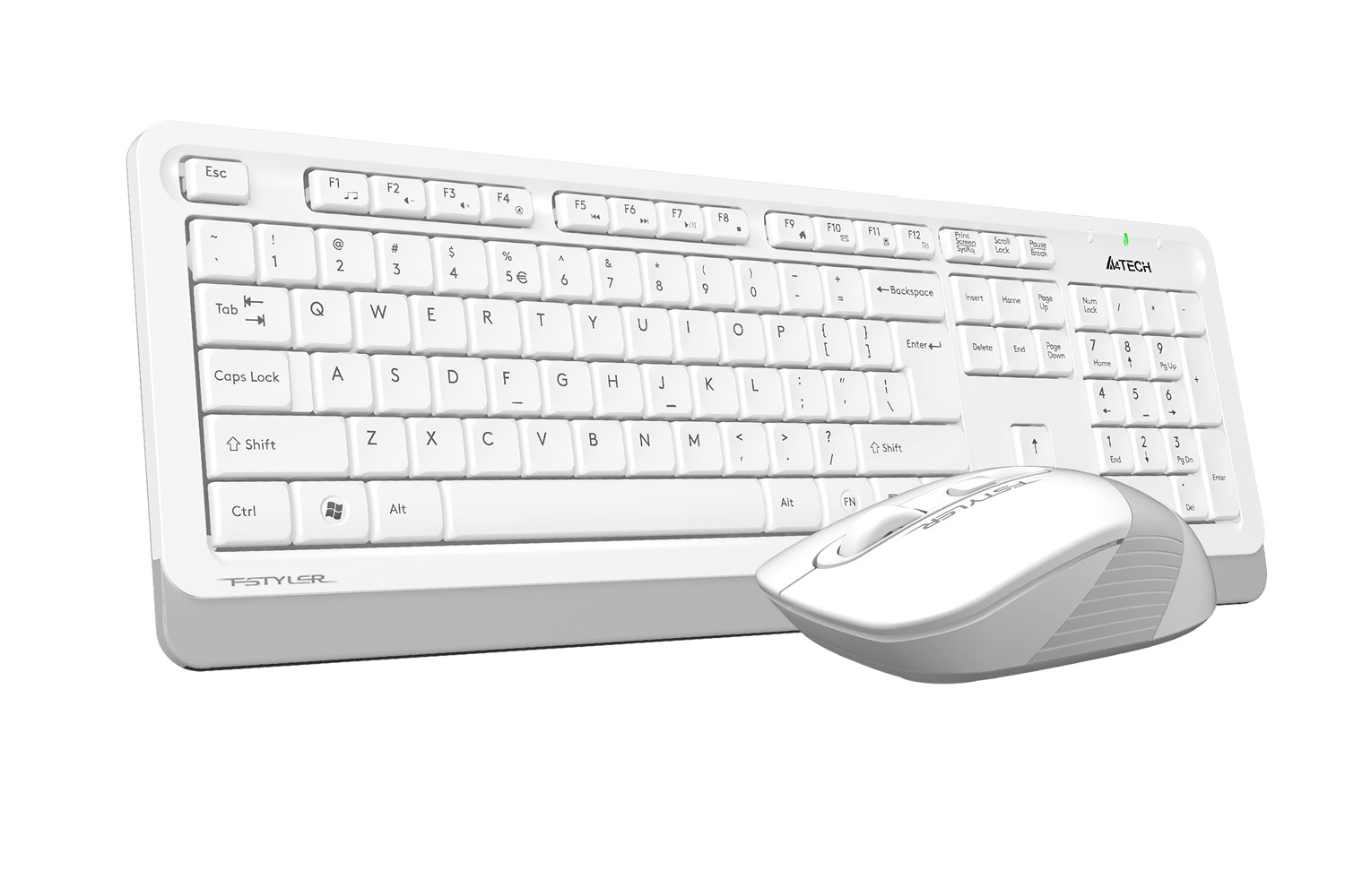 A4-Tech Kablosuz Set Beyaz (FG1010-B) - Görsel 3