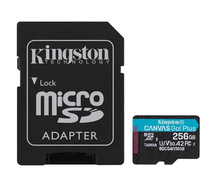 Kingston 256GB mSDXC CanvasGo+ 200MB SDCG4/256GB - Görsel 2