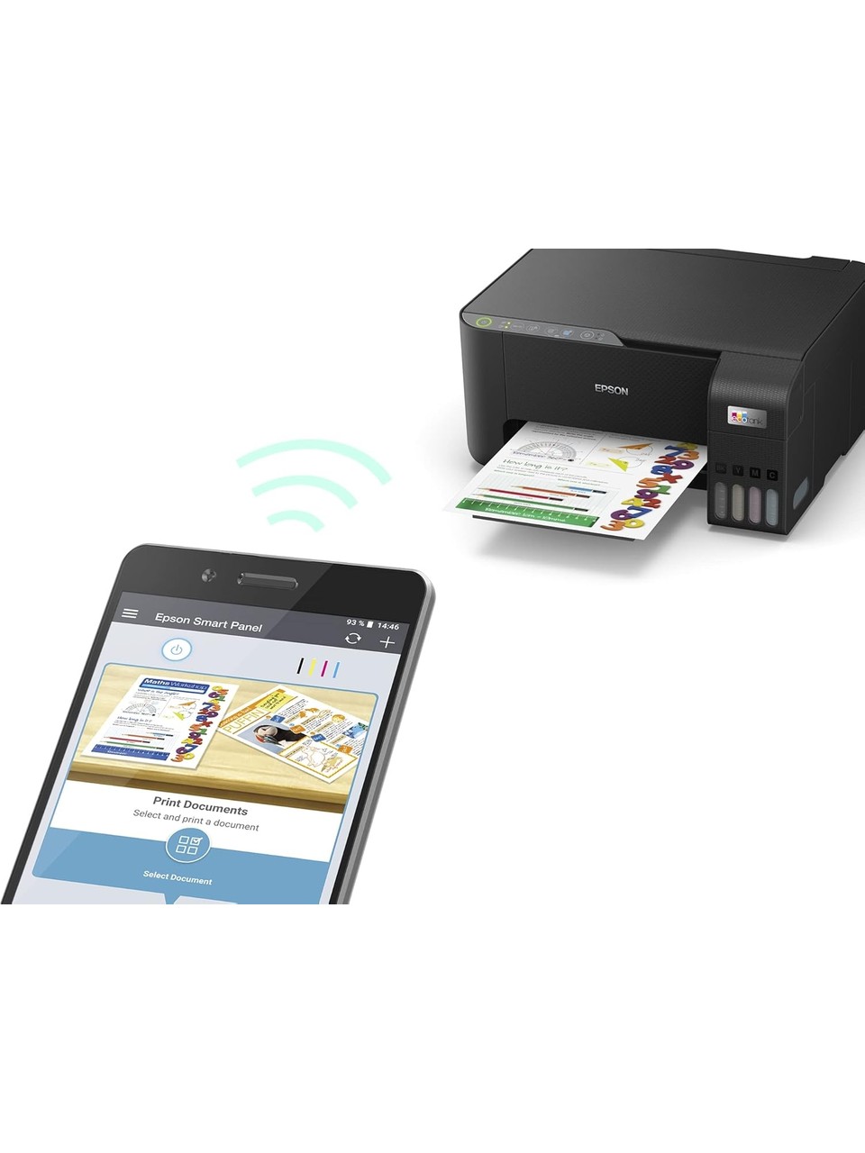 Epson EcoTank L3252 Wi-Fi + Tarayıcı + Fotokopi Renkli Çok Fonksiyonlu Tanklı Mürekkep Püskürtmeli Yazıcı - Görsel 4