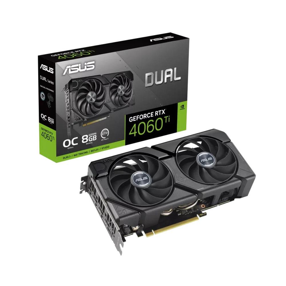 ASUS DUAL GeForce RTX 4060 TI O8G EVO OC 8GB GDDR6 128Bit DLSS 3 Ekran Kartı