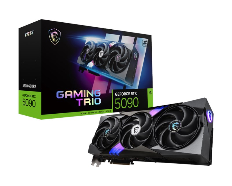 MSI RTX 5090 32G Gaming Trio OC G5090-32GTC 512 Bit GDDR7 32 GB Ekran Kartı