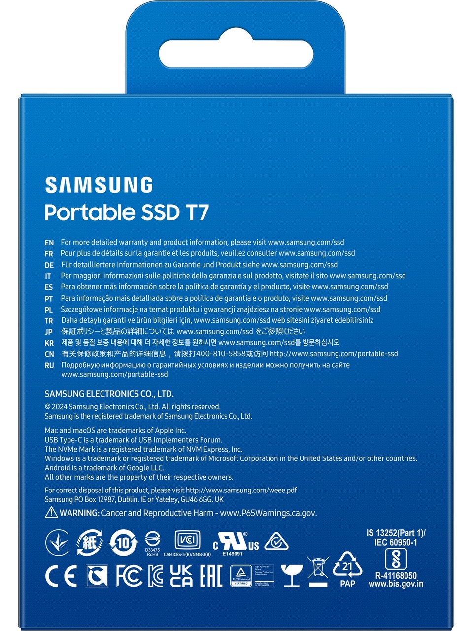 Samsung MU-PC4T0T/WW MU-PC4T0T/WW T7 Taşınabilir SSD 4 TB - Görsel 2