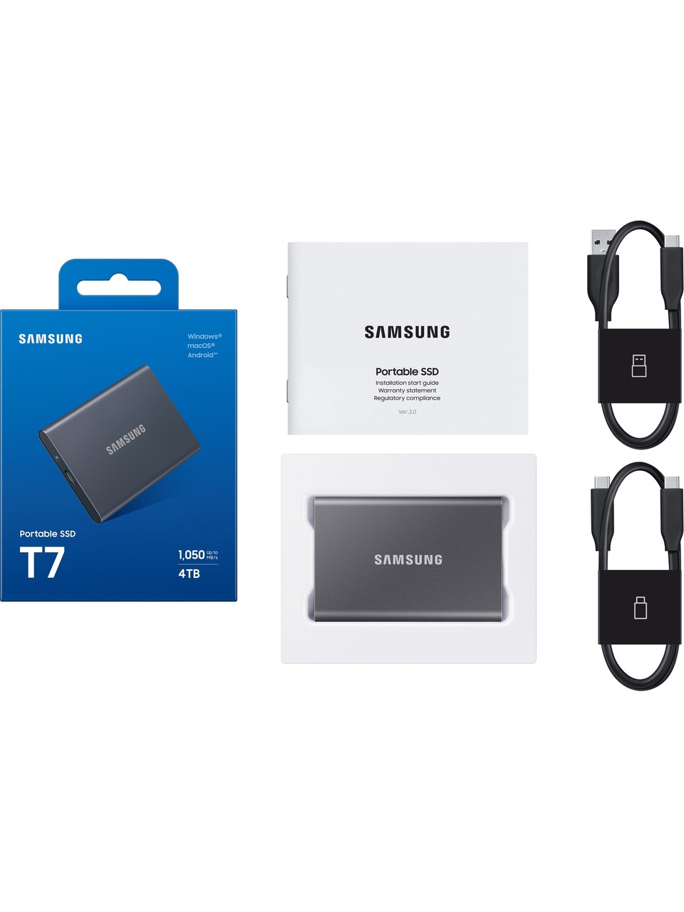 Samsung MU-PC4T0T/WW MU-PC4T0T/WW T7 Taşınabilir SSD 4 TB - Görsel 3